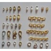 供应铜铸造各种配件、各种龙虾扣、各种型号包边锆石