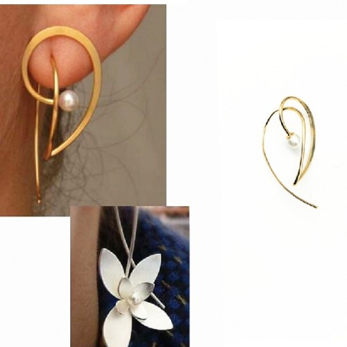 日韩特别定制饰品 个性创意 气质全铜珍珠 单耳 耳钉 耳环