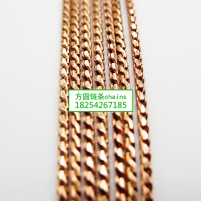 方圆刻面链条jewelrys chains