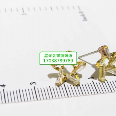 星光铜耳饰新品