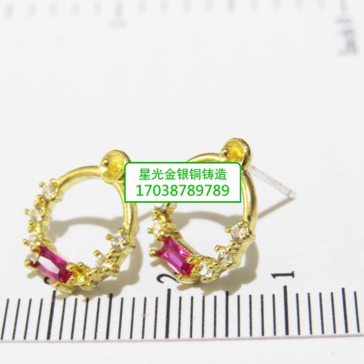 星光铜耳饰新品