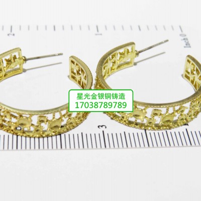 星光铜耳饰新品