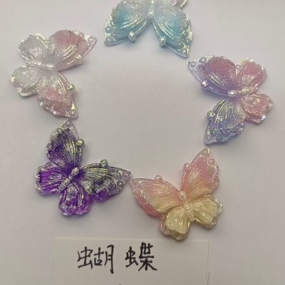 珠光粉变色粉成品小蝴蝶3*3产品展示