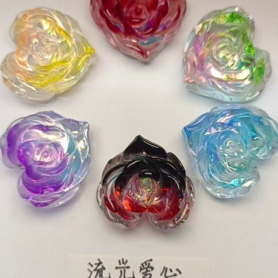 流光爱心玫瑰3.5*3.5-珠光粉变色粉系列产品展示